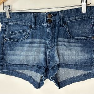 Mossimo Supply‎ Company Distressed Whiskered Jean Shorts Junior 11